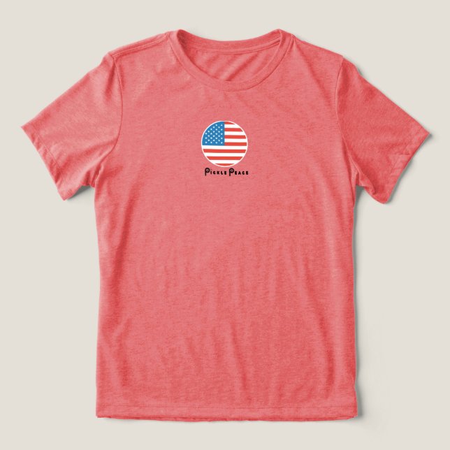 patriotic pickle Tri-Blend shirt (Design Front)