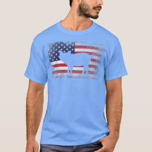 Patriotic Pig American Flag Cool Pig Lover Gift T-Shirt