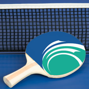 Patriotic, ping pong paddle with Flag of Ottawa