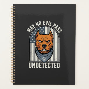 Patriotic Pitbull Guard Dog Planner