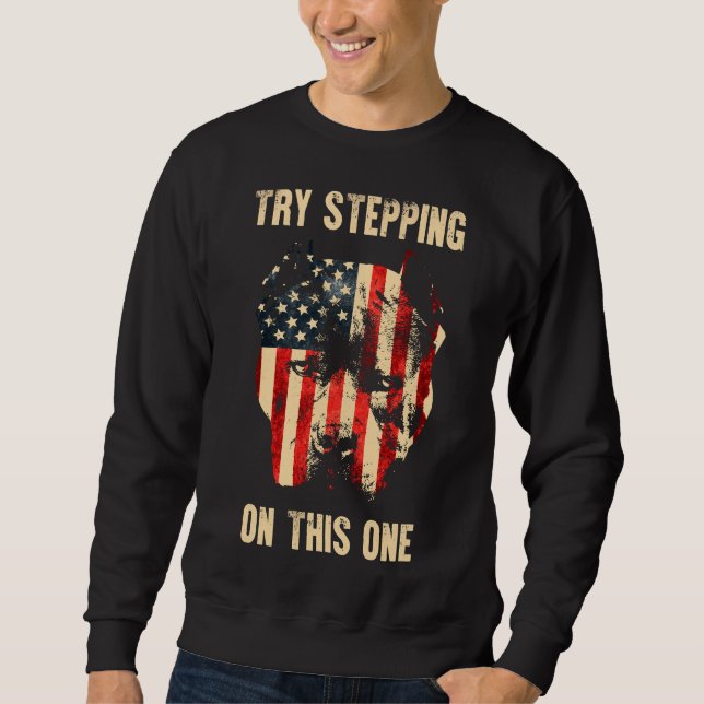 Patriotic Pitbull Sweatshirt (Front)