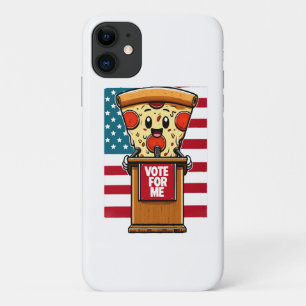 patriotic pizza vote for me Case-Mate iPhone case
