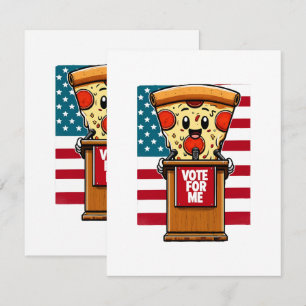 patriotic pizza vote for me enclosure card