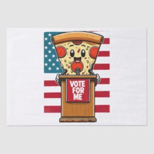 patriotic pizza vote for me tissue paper