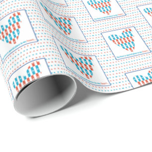 Patriotic Place In Heart, Support Encouragement Wrapping Paper