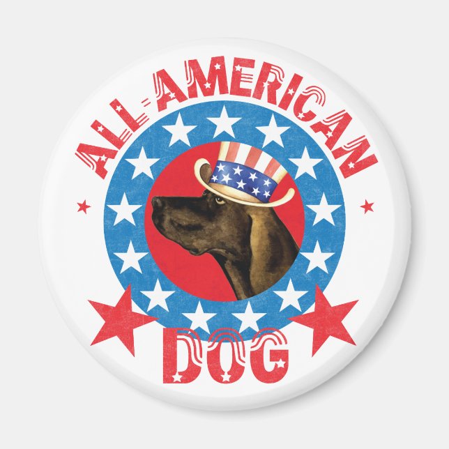 Patriotic Plott Hound Magnet (Front)
