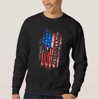 Patriotic Plumber  4th Of July Plumber Plumber Sweatshirt
