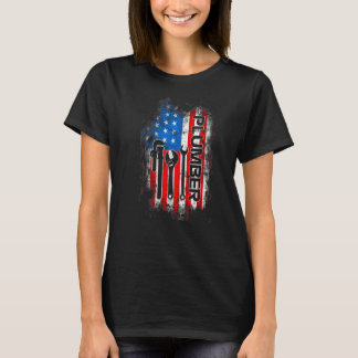 Patriotic Plumber  4th Of July Plumber Plumber T-Shirt