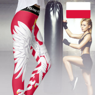 Patriotic Poland leggings, Polish Flag fashion Leggings