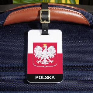 Patriotic Poland Luggage Tags, Polish Flag Tag