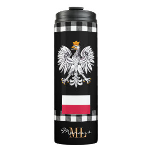 Patriotic Poland travel Mug, Polish Flag Thermal Tumbler