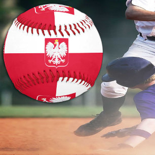 Patriotic Polish Flag balls Poland sports Baseball