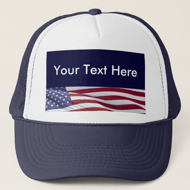 Patriotic Political Campaign Trucker Hat (Front)