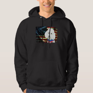 Patriotic Poodle American Flag Dog Men Women Hoodie