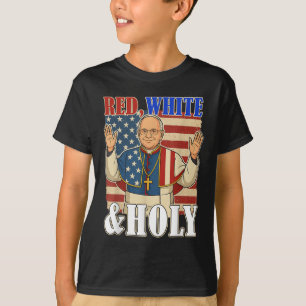 Patriotic Pope Leo Xiv Humour Design  T-Shirt