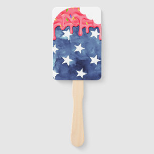Patriotic Popsicle     Personalise Hand Fan