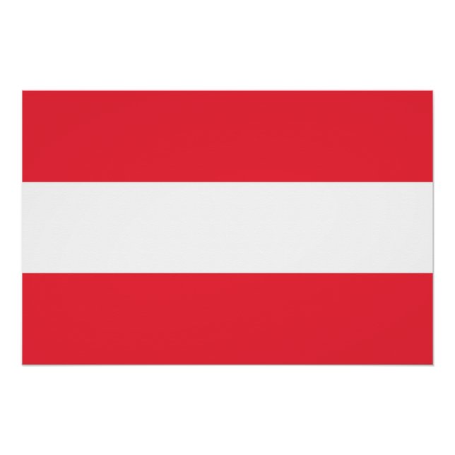 Patriotic poster with Flag of Austria (Front)