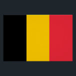 Patriotic poster with Flag of Belgium<br><div class="desc">Add a striking piece of art to your home or office decor with our exclusive poster featuring the flag of Belgium! Designed with careful attention to detail, this poster is more than just a decorative item; it’s a celebration of Belgium’s rich culture and national pride. The bold colours and striking...</div>