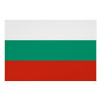 Patriotic poster with Flag of Bulgaria