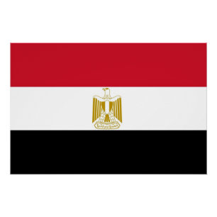 Patriotic poster with Flag of Egypt
