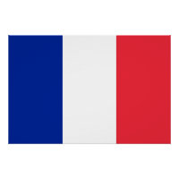 Patriotic poster with Flag of France
