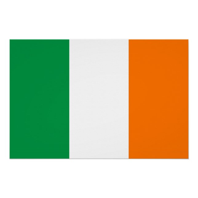 Patriotic poster with Flag of Ireland (Front)