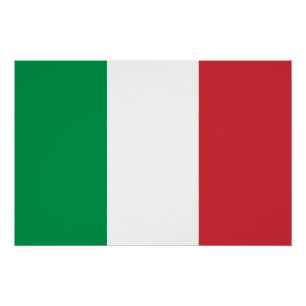 Patriotic poster with Flag of Italy