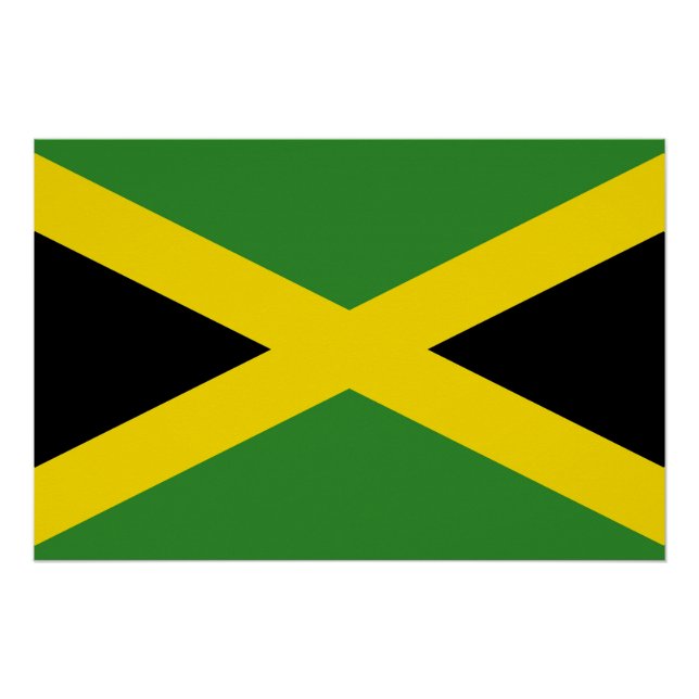 Patriotic poster with Flag of Jamaica (Front)