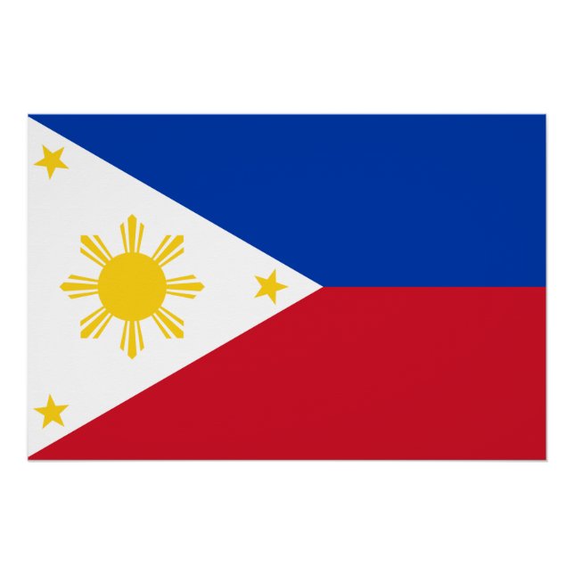 Patriotic poster with Flag of Philippines (Front)