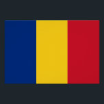 Patriotic poster with Flag of Romania<br><div class="desc">Add a touch of Romanian pride to your wall decor with our exclusive poster featuring the flag of Romania! Crafted with meticulous attention to detail, this poster is more than just a decorative item; it’s a celebration of Romania’s heritage and cultural pride. The vibrant design prominently displays the iconic Romanian...</div>