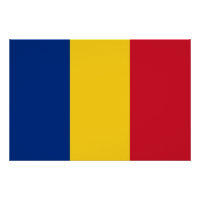 Patriotic poster with Flag of Romania
