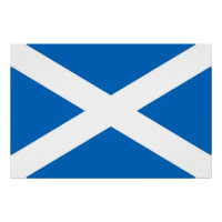 Patriotic poster with Flag of Scotland
