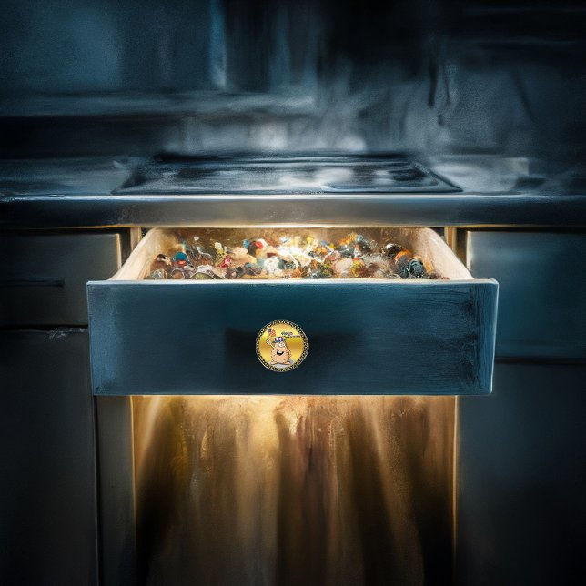 Patriotic potato with American hat and a USA flag Ceramic Knob (Creator Uploaded)