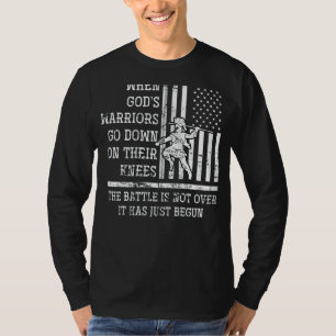 Patriotic Prayer Christ Us Flag Christian Templer T-Shirt