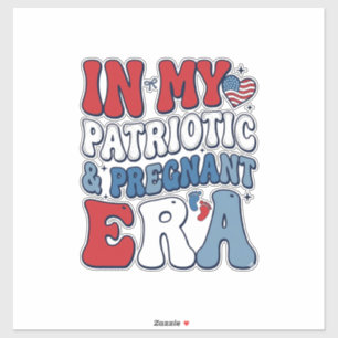 Patriotic Pregnant Era Vintage Pregnancy Shirt_1
