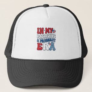 Patriotic Pregnant Era Vintage Pregnancy Shirt_1 Trucker Hat