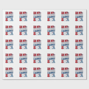 Patriotic Pregnant Era Vintage Pregnancy Shirt_1 Wrapping Paper