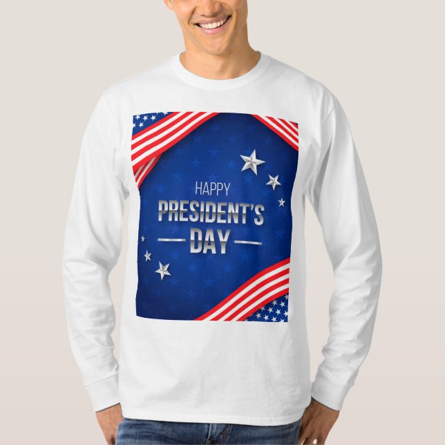 Patriotic President’s Day T-Shirt Design (Front)
