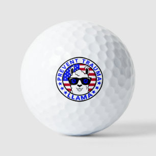 Patriotic Prevent Trauma Llama Golf Balls