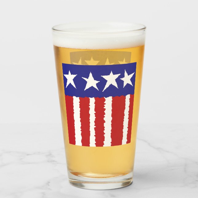 Patriotic Pride Glass (Front Filled)