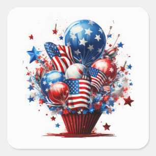 Patriotic Pride Square Sticker