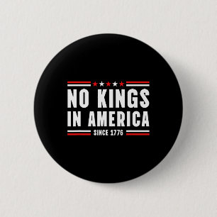 Patriotic Pro-democracy Protest June 14 No Kings I 6 Cm Round Badge