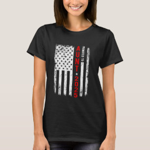 Patriotic Promoted To Aunt Est 2025 First Time New T-Shirt