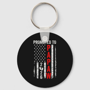 Patriotic Promoted To Papaw 2026 First Time New Pa Key Ring