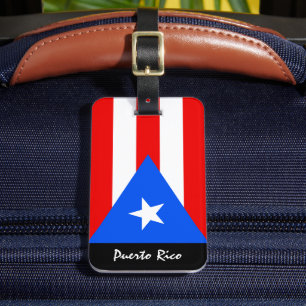 Patriotic Puerto Rico Luggage Tags, PR Flag Tag