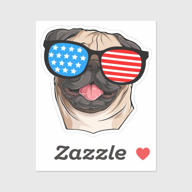 Patriotic Pug (Sheet)
