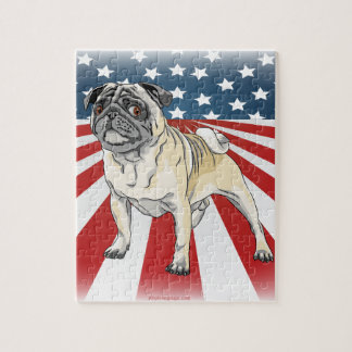 patriotic pug white blue jigsaw puzzles zazzle co nz patriotic pug white blue jigsaw puzzles zazzle co nz