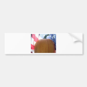 Patriotic Pumpkin Bumper Sticker