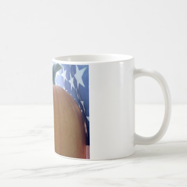 Patriotic Pumpkin Coffee Mug (Right)