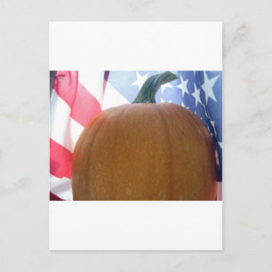 Patriotic Pumpkin Postcard